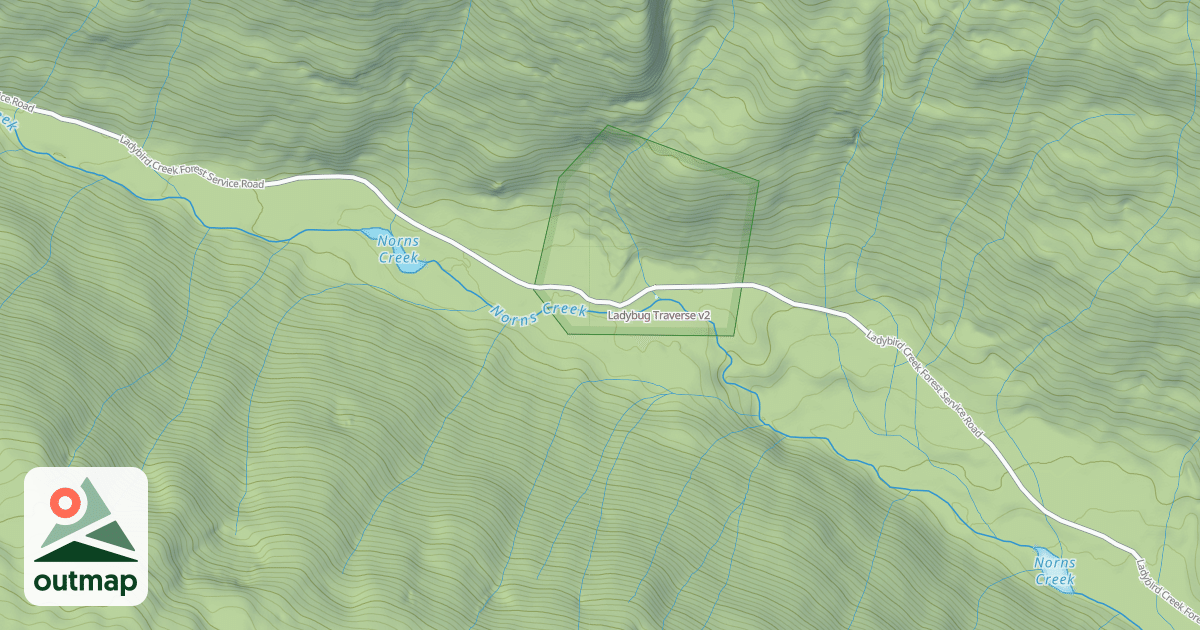 Map of Ladybug Traverse