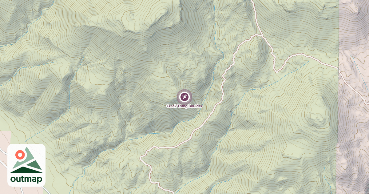 Map of Crack Thing Boulder