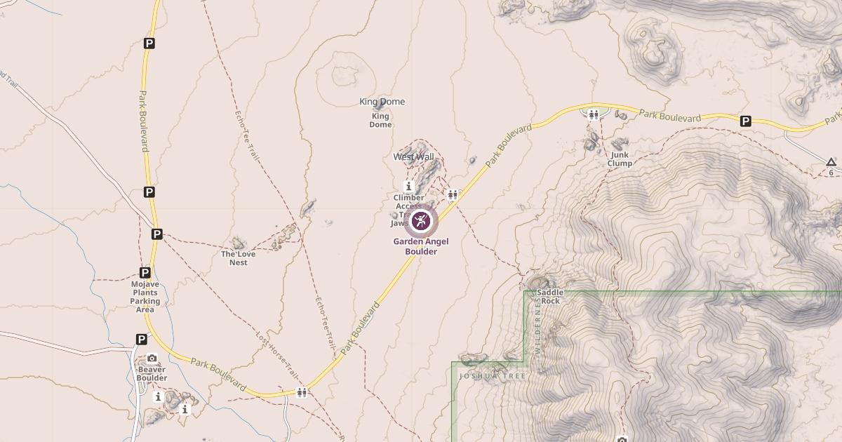 Map preview of Garden Angel Boulder