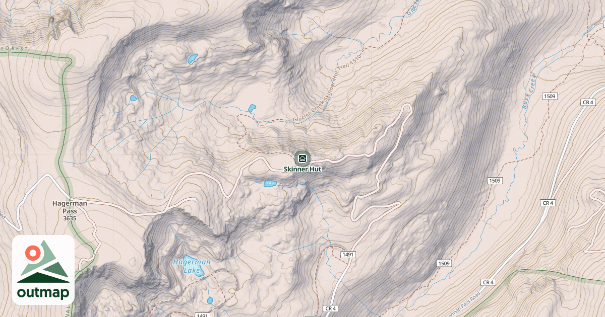 Map of Skinner Hut