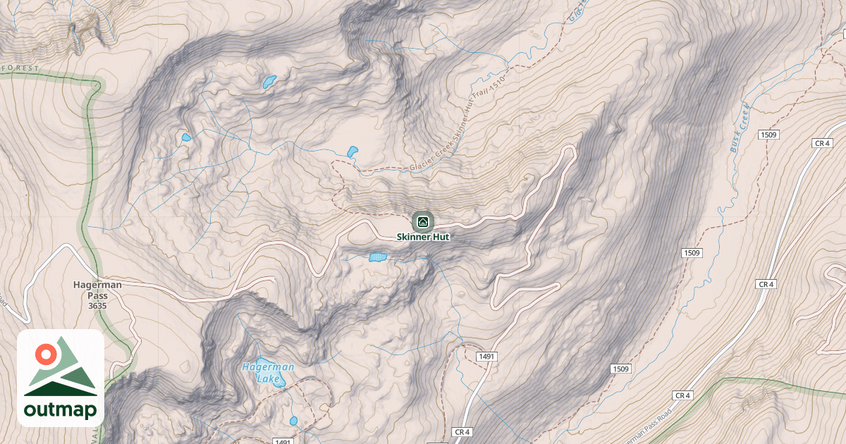 Map of Skinner Hut