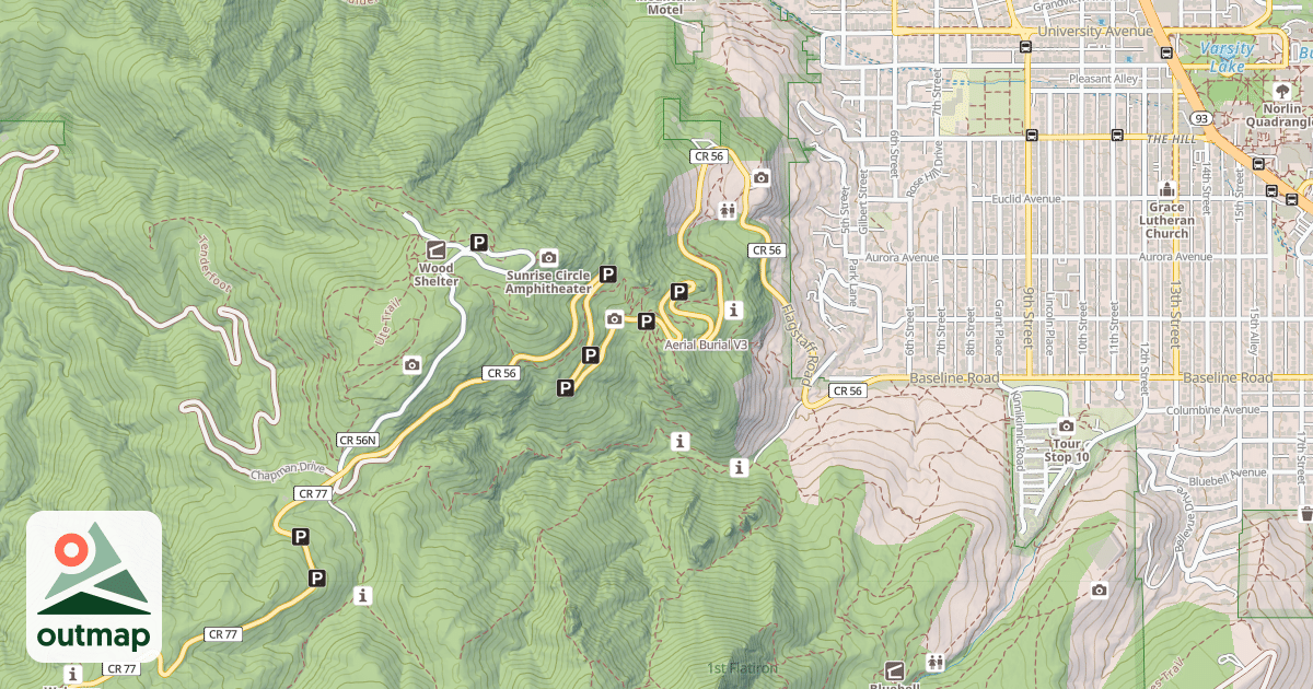 Map of Aerial Burial