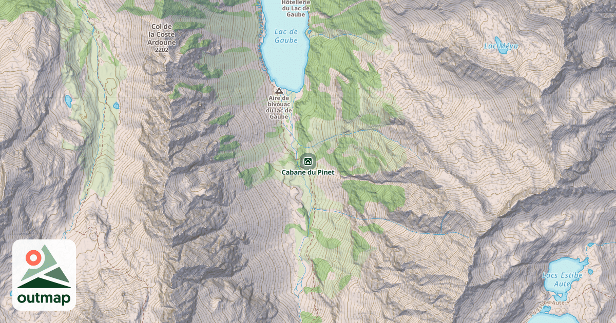 Map of Cabane du Pinet
