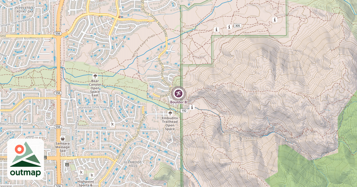 Map of Boulder B