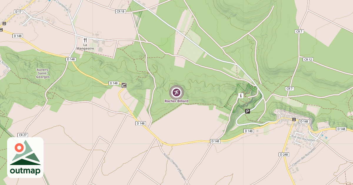 Map of Rocher Billard