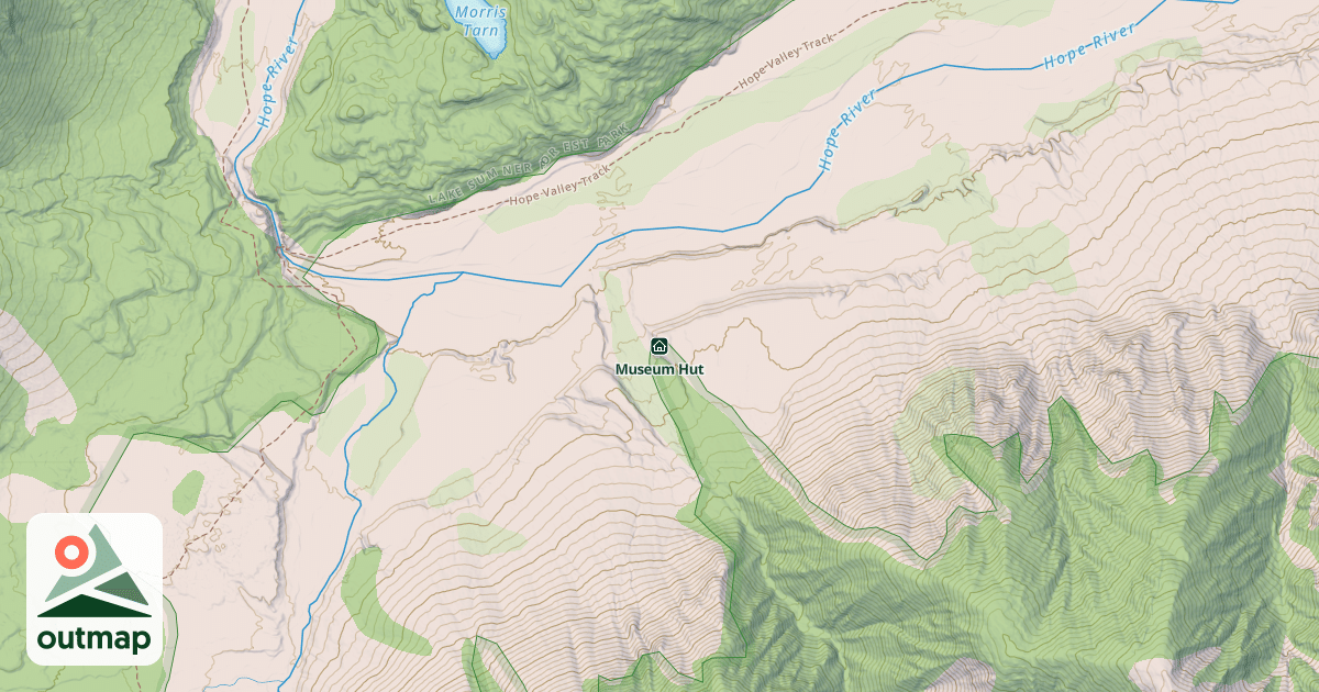Map of Museum Hut
