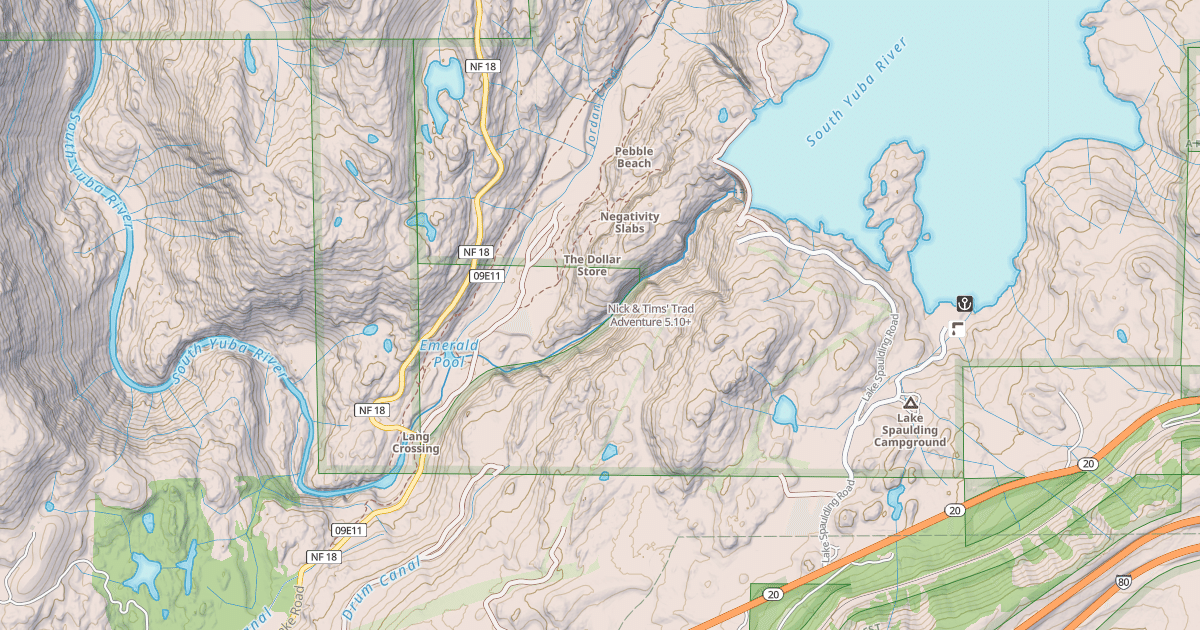 Map preview of Nick & Tims' Trad Adventure