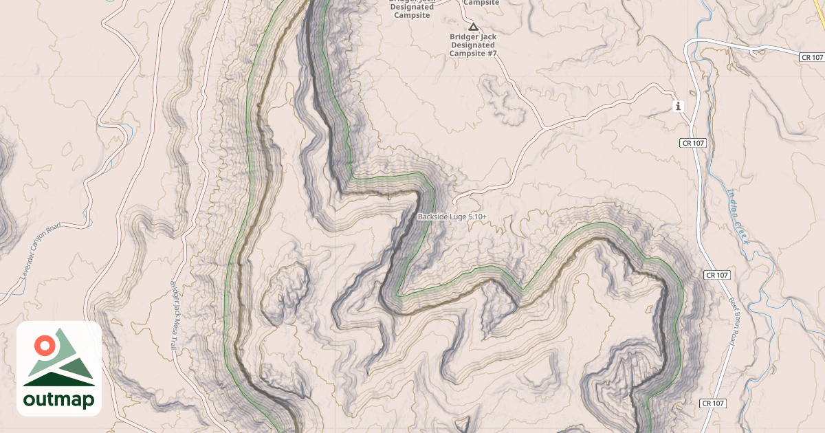 Map of Backside Luge