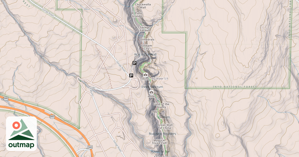 Map of Big Water