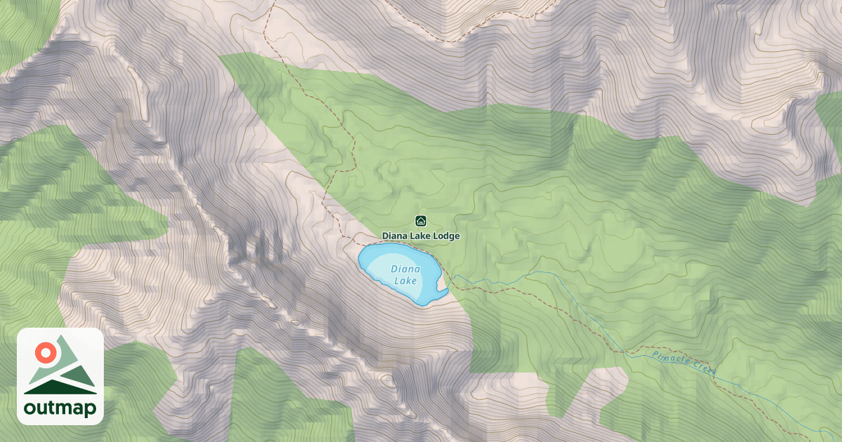 Map of Diana Lake Lodge