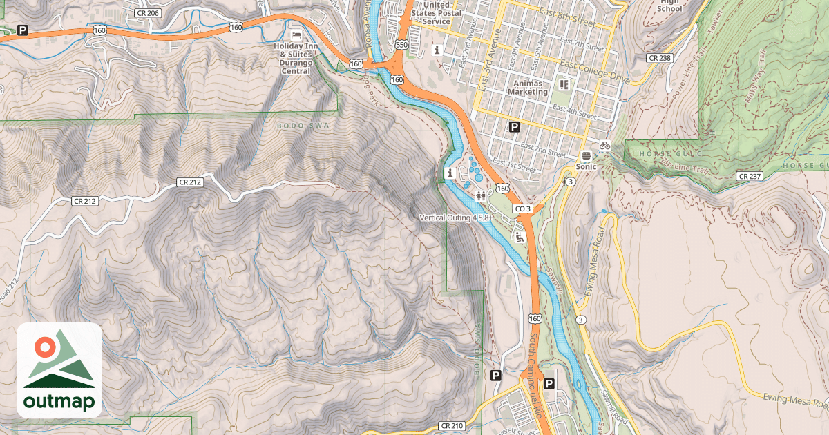 Map of Vertical Outing 4