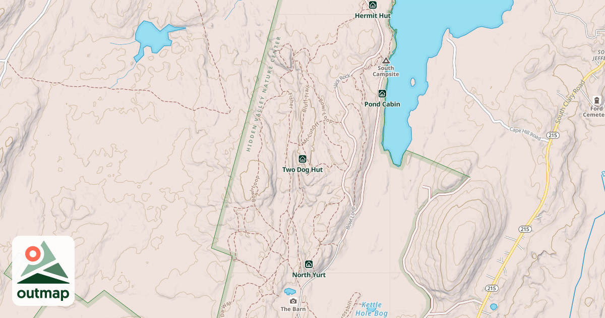Map of Two Dog Hut