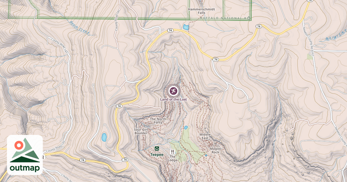 Map of Land of the Lost
