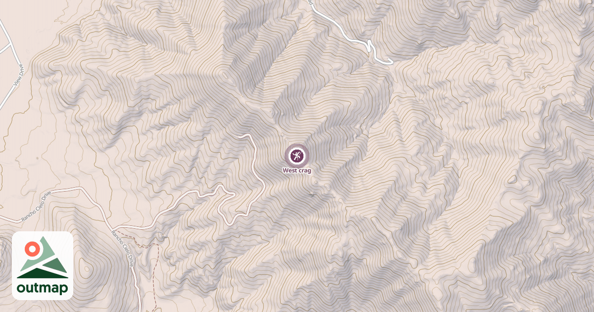 Map of West crag