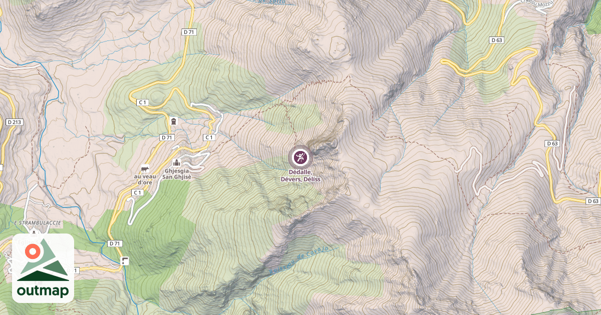 Map of Dédalle, Dévers, Délíss