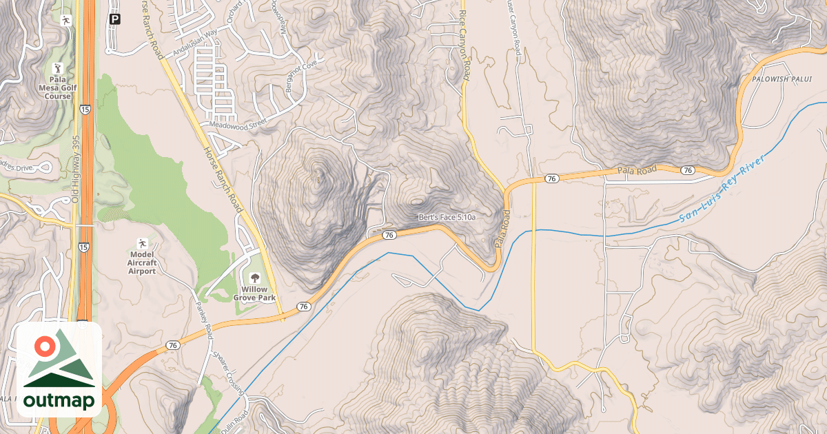 Map of Bert's Face