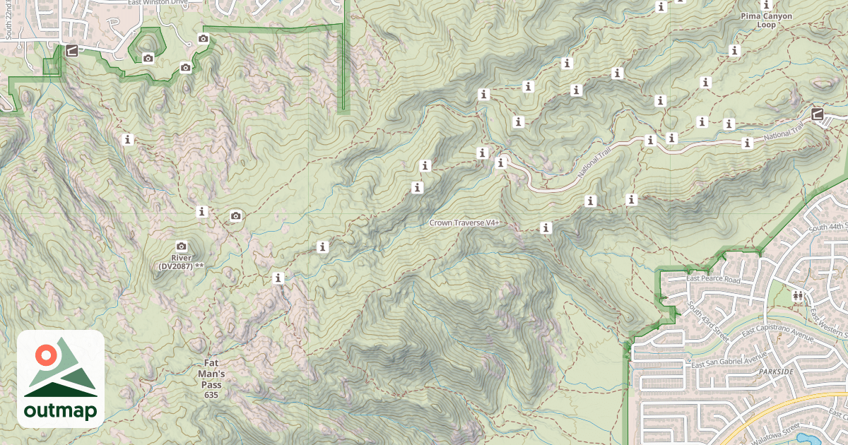 Map of Crown Traverse