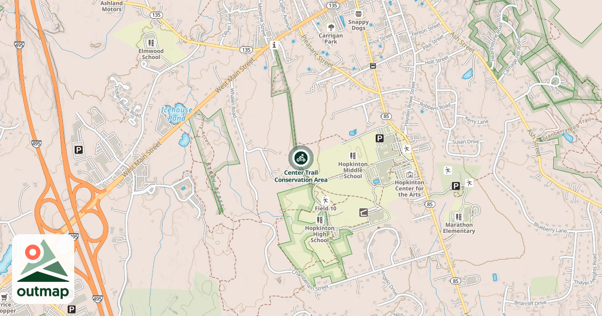 Map of Center Trail Conservation Area