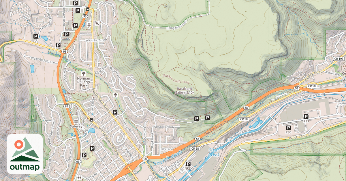 Map of Basalt and Battery