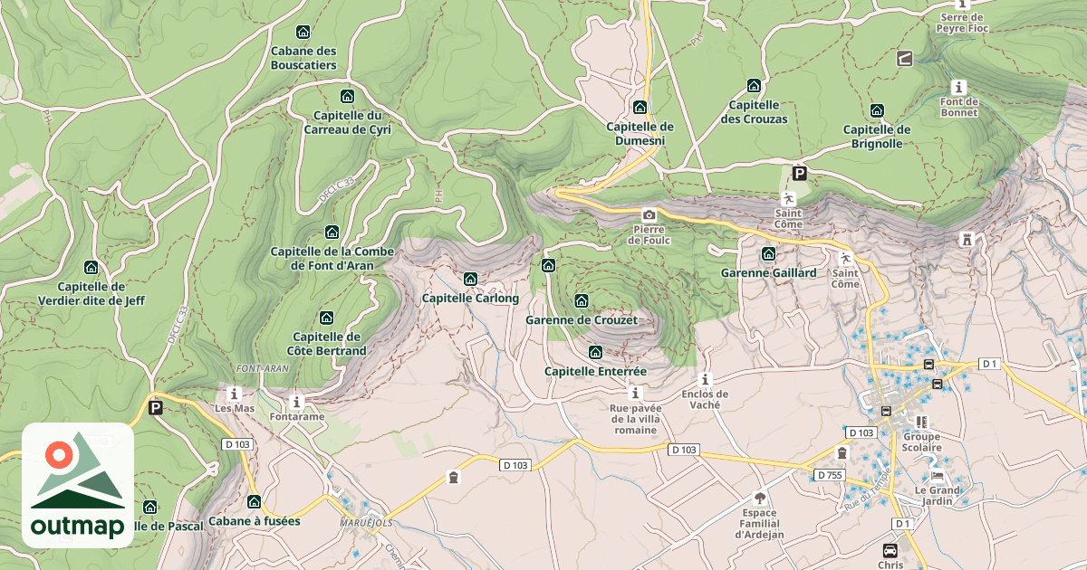 Map of Cabane de Canonge