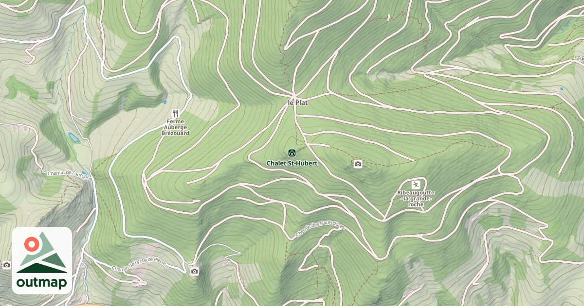 Map of Chalet St-Hubert