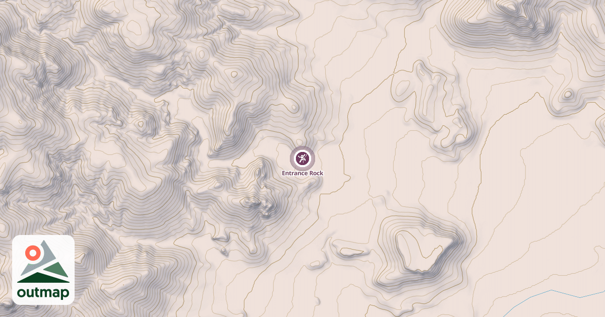 Map of Entrance Rock