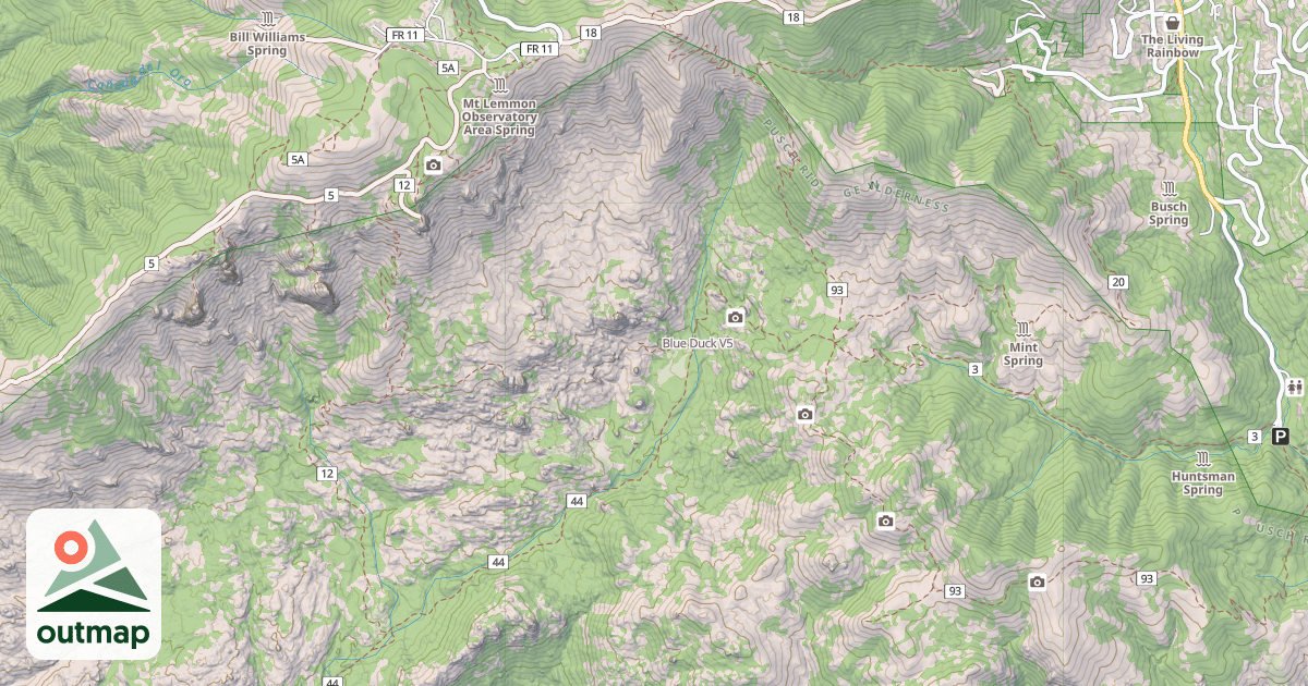 Map of Blue Duck