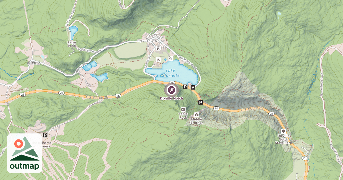 Map of Dixville Notch