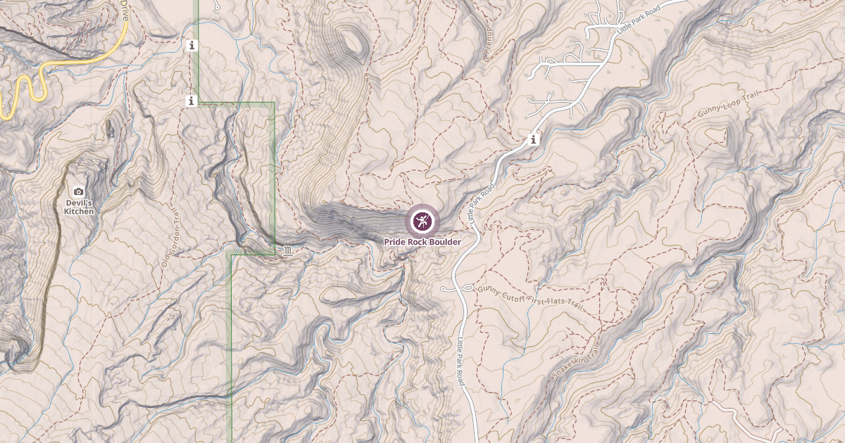 Map preview of Pride Rock Boulder