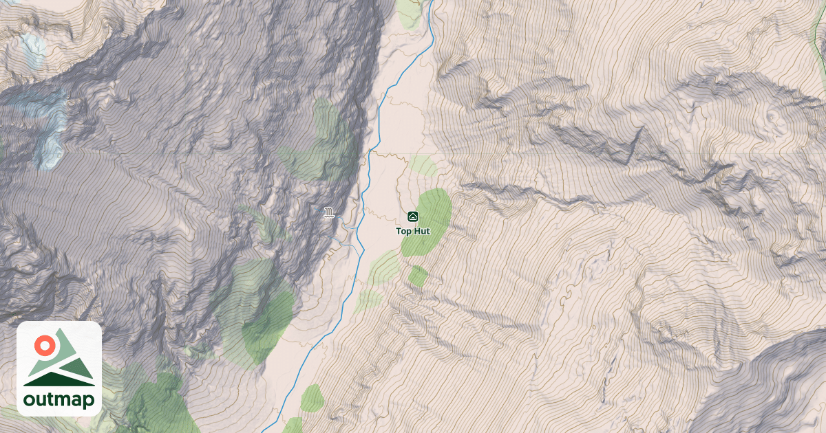 Map of Top Hut