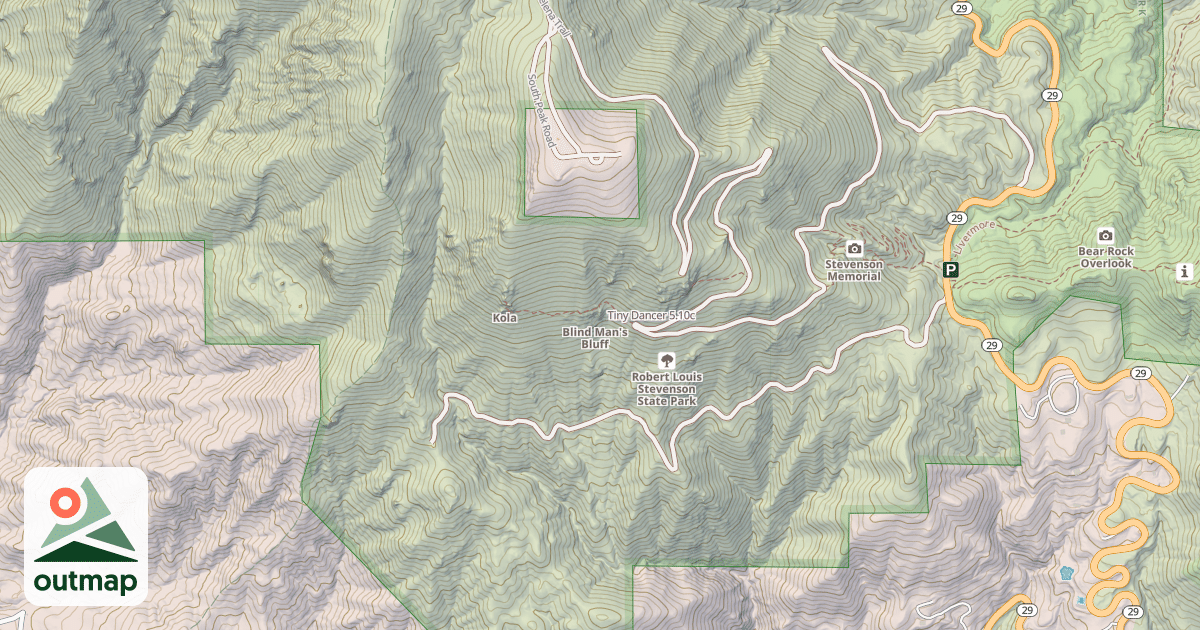 Map of Tiny Dancer in Napa