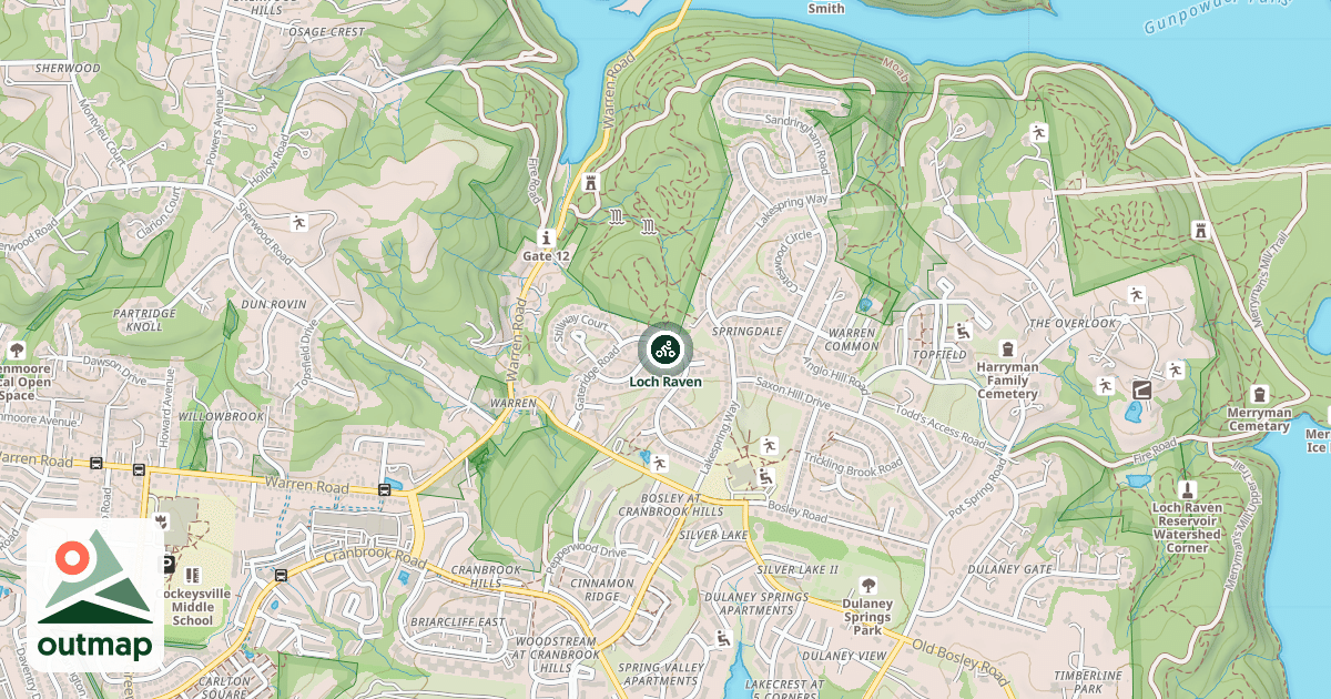 Map of Loch Raven