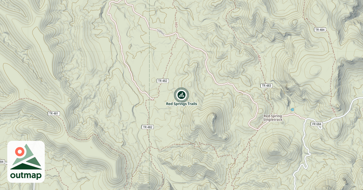 Map of Red Springs Trails