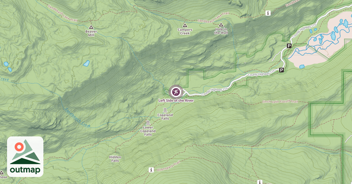 Map of Left Side of the River