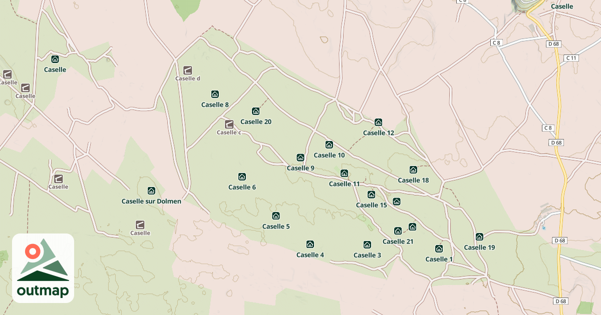 Map of Caselle 9