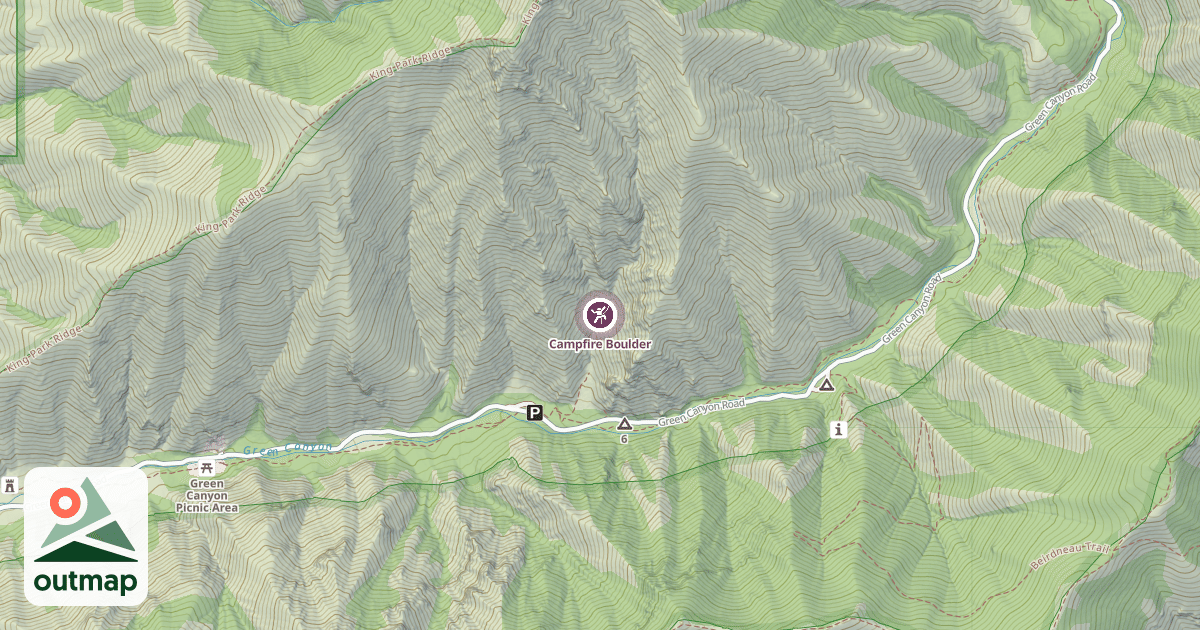 Map of Campfire Boulder