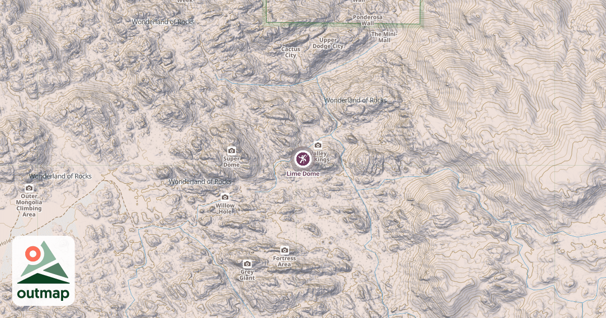 Map of Lime Dome