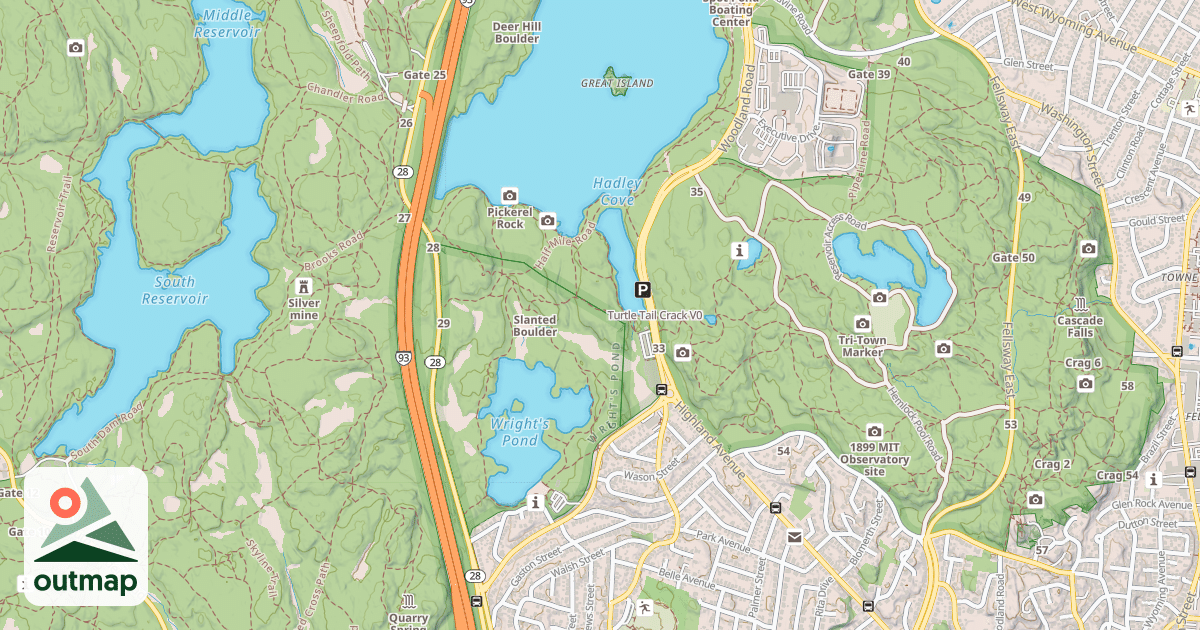 Map of Turtle Tail Crack