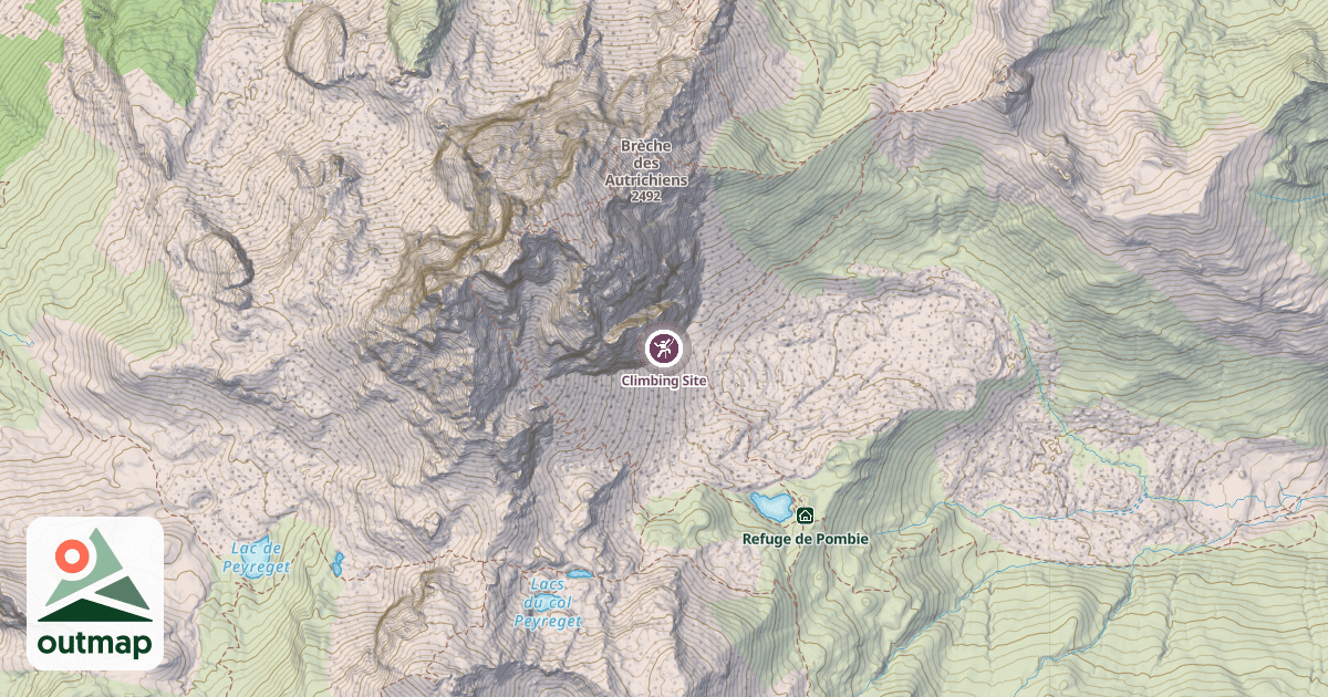 Map of Climbing Site