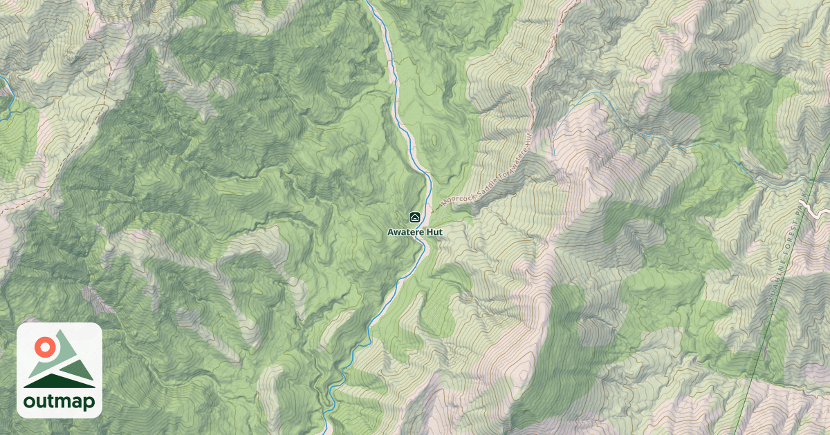 Map of Awatere Hut