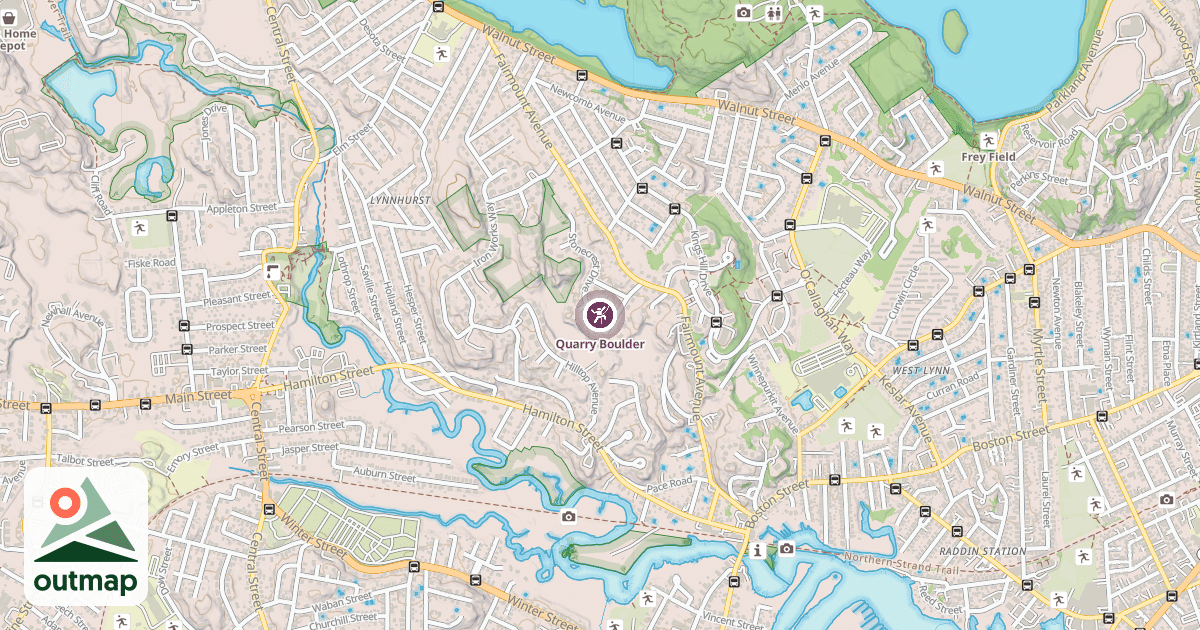Map of Quarry Boulder