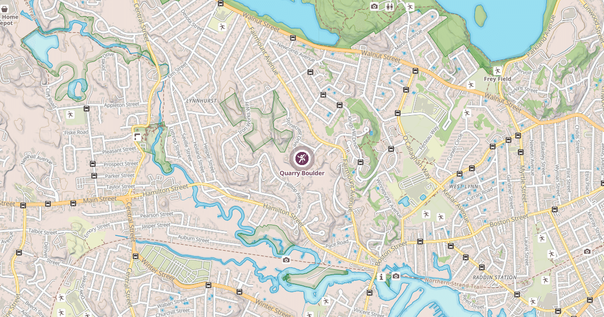 Map preview of Quarry Boulder
