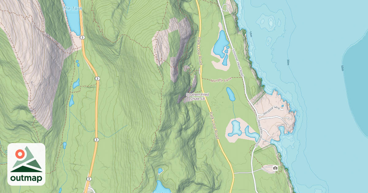 Map of Southern Fried Chute