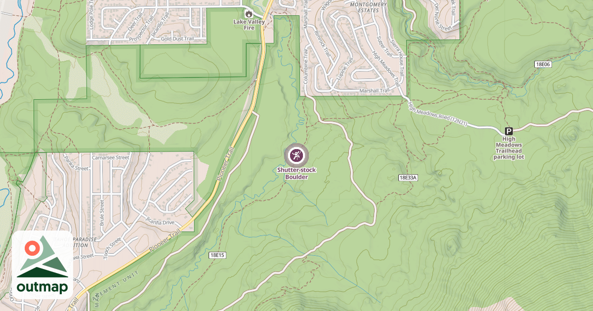 Map of Shutter-stock Boulder