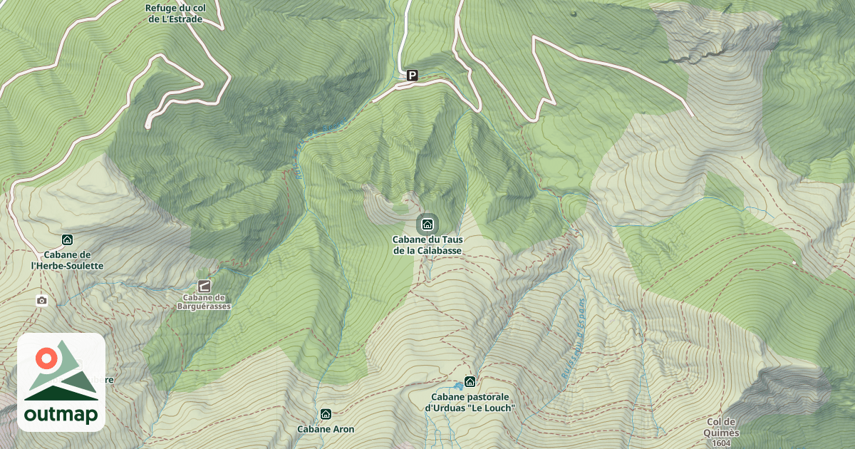 Map of Cabane du Taus de la Calabasse