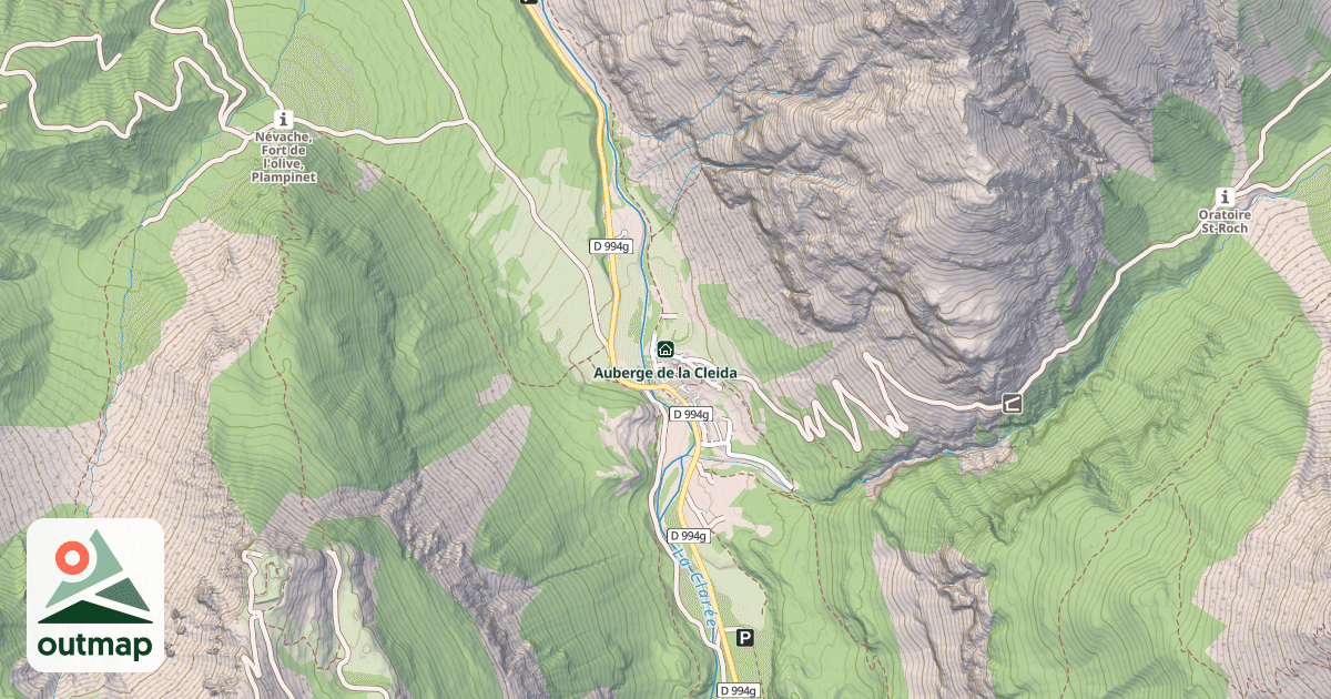 Map of Auberge de la Cleida