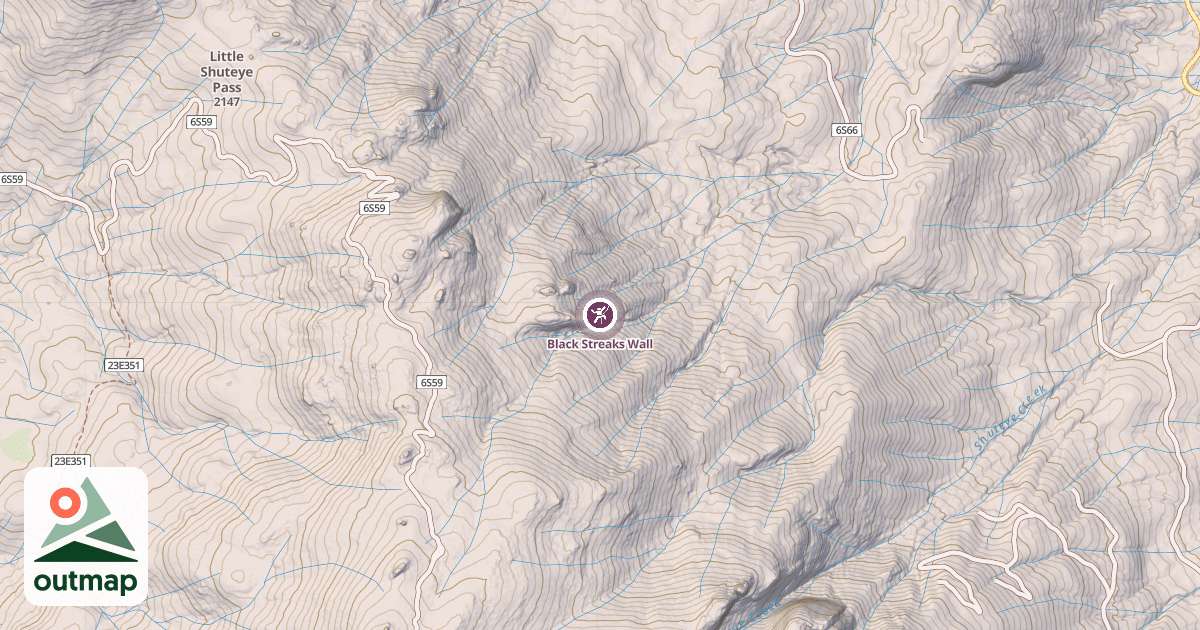 Map of Black Streaks Wall