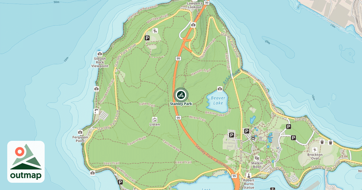 Map of Stanley Park