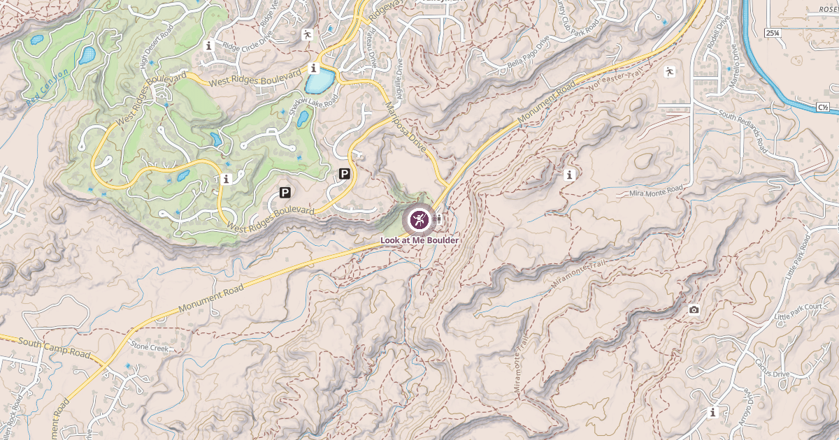 Map preview of Look at Me Boulder