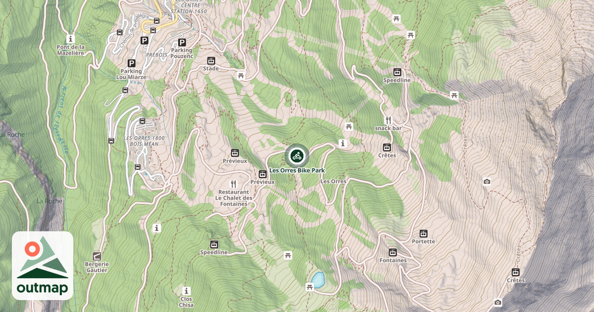 Map of Les Orres Bike Park